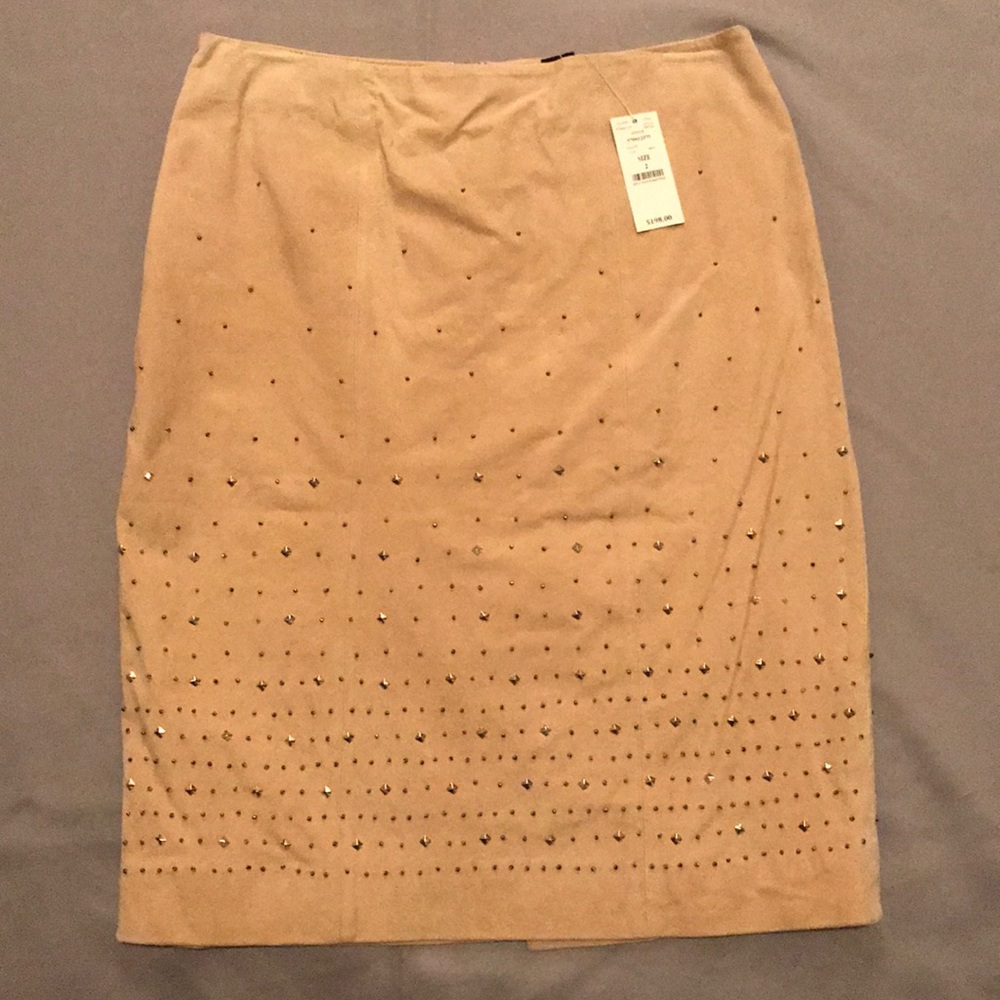 White House Black Market Leather Skirt NWT!
